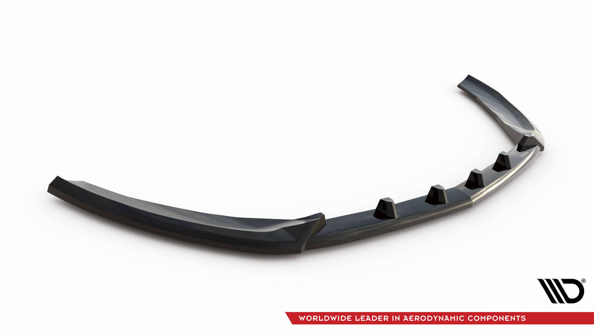 Street+ Spoilerlippe Front Ansatz V.2 passend für Mercedes-Benz S Coupe AMG-Line C217 Facelift schwarz Hochglanz – Ansicht 5