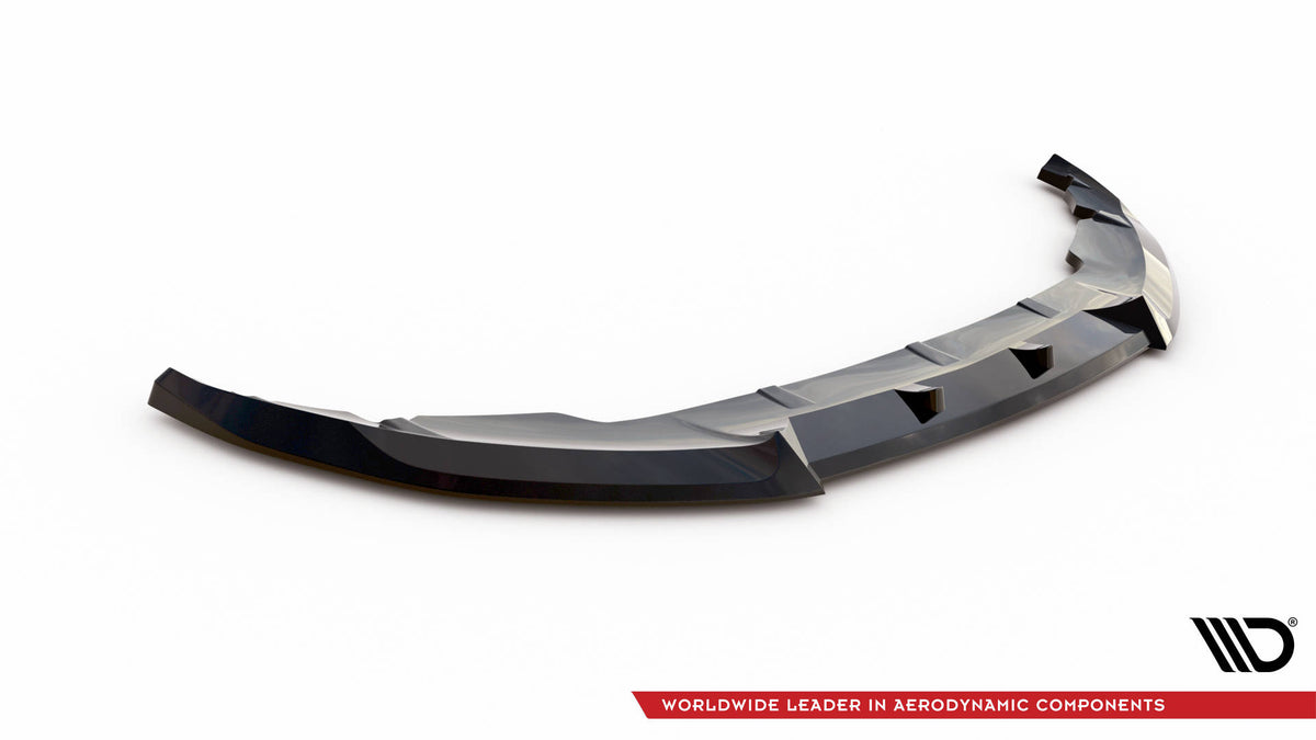 Street+ Spoilerlippe Front Ansatz V.1 passend für Mini Cooper Clubman John Cooper Works F54 Facelift schwarz Hochglanz – Ansicht 5