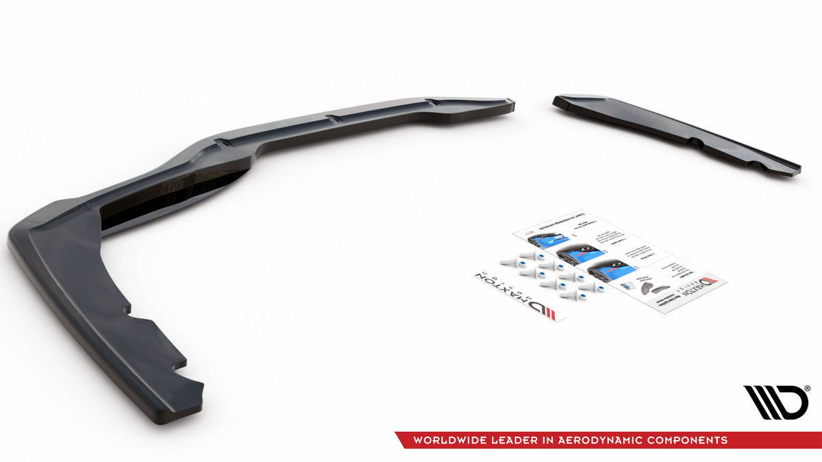 Heck Ansatz Flaps Diffusor passend für BMW 2 Gran Coupe M-Paket F44 schwarz Hochglanz – Ansicht 5