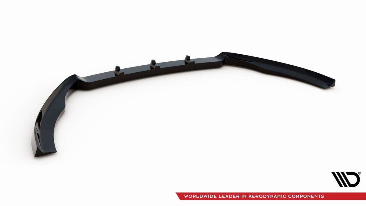 Street+ Spoilerlippe Front Ansatz V.1 passend für VW Passat B7 schwarz Hochglanz – Ansicht 6