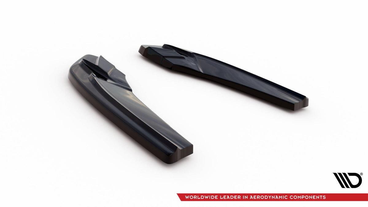 Heck Ansatz Flaps Diffusor passend für Audi A5 S-Line F5 Sportback  schwarz Hochglanz – Ansicht 6