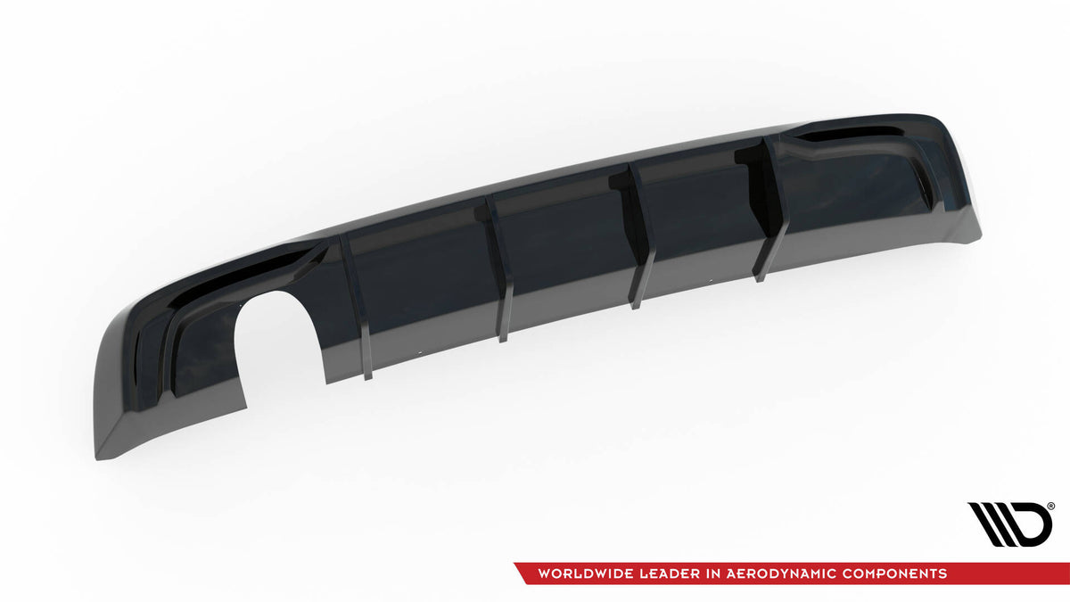 Diffusor Heck Ansatz passend für Audi A3 Sportback 8V Facelift (Einzelauspuff li.rohr) – Ansicht 5
