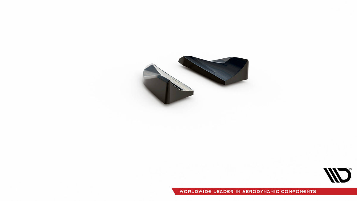 Heck Ansatz Flaps Diffusor passend für Porsche Macan Mk1 schwarz Hochglanz – Ansicht 6