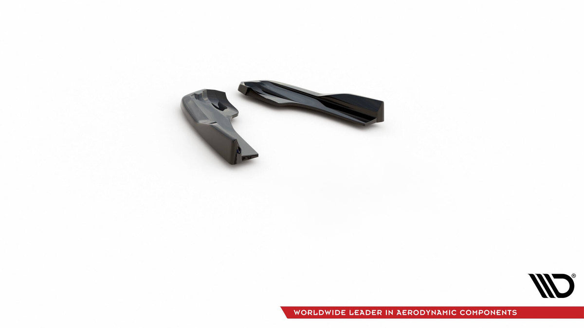 Heck Ansatz Flaps Diffusor V.3 passend für (Für heckansatz V.3) Ford Focus Hatchback ST Mk4  schwarz Hochglanz – Ansicht 10