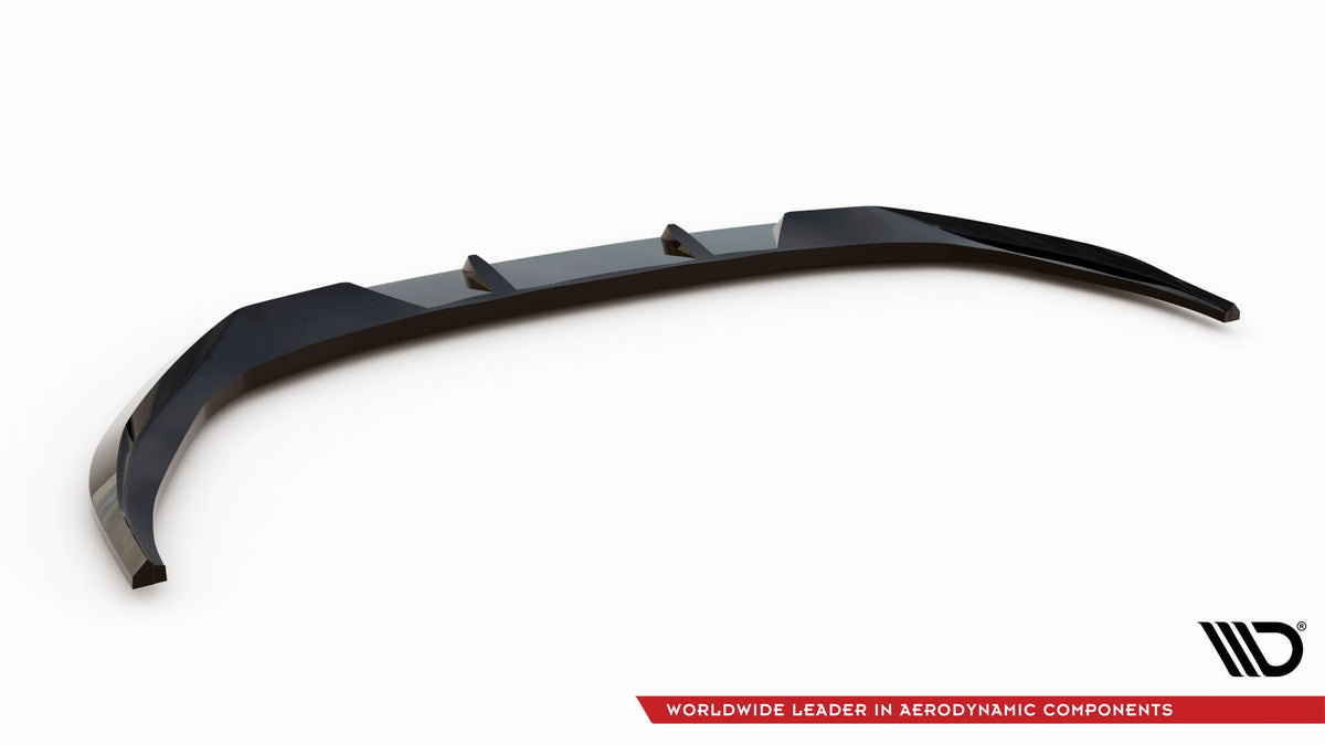 Street+ Spoilerlippe Front Ansatz V.1 passend für Audi A3 S-Line Limousine / S3 Limousine 8Y Facelift schwarz Hochglanz – Ansicht 6