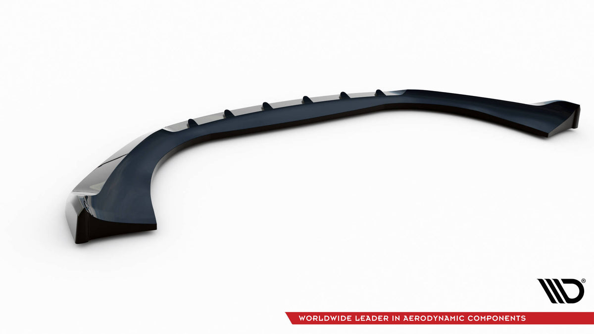 Street+ Spoilerlippe Front Ansatz V.1 passend für Porsche Macan Mk1 schwarz Hochglanz – Ansicht 6