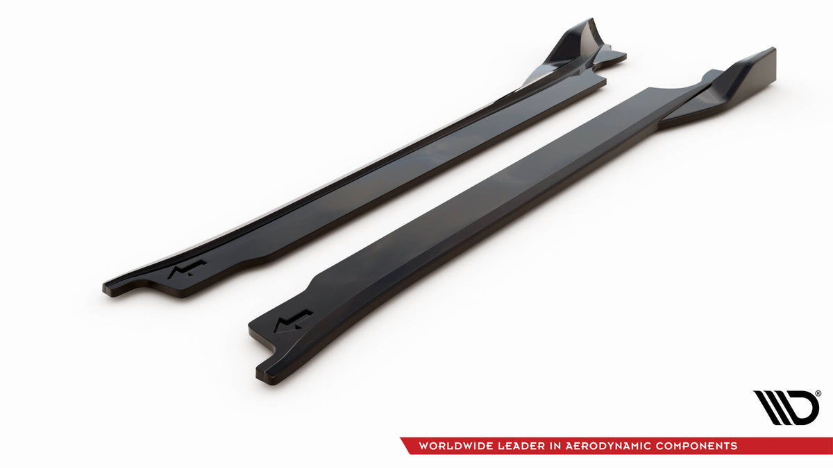 Street+ Seitenschweller Leisten V.2 passend für Porsche 911 Carrera Aero / Carrera GTS 992 schwarz Hochglanz – Ansicht 6
