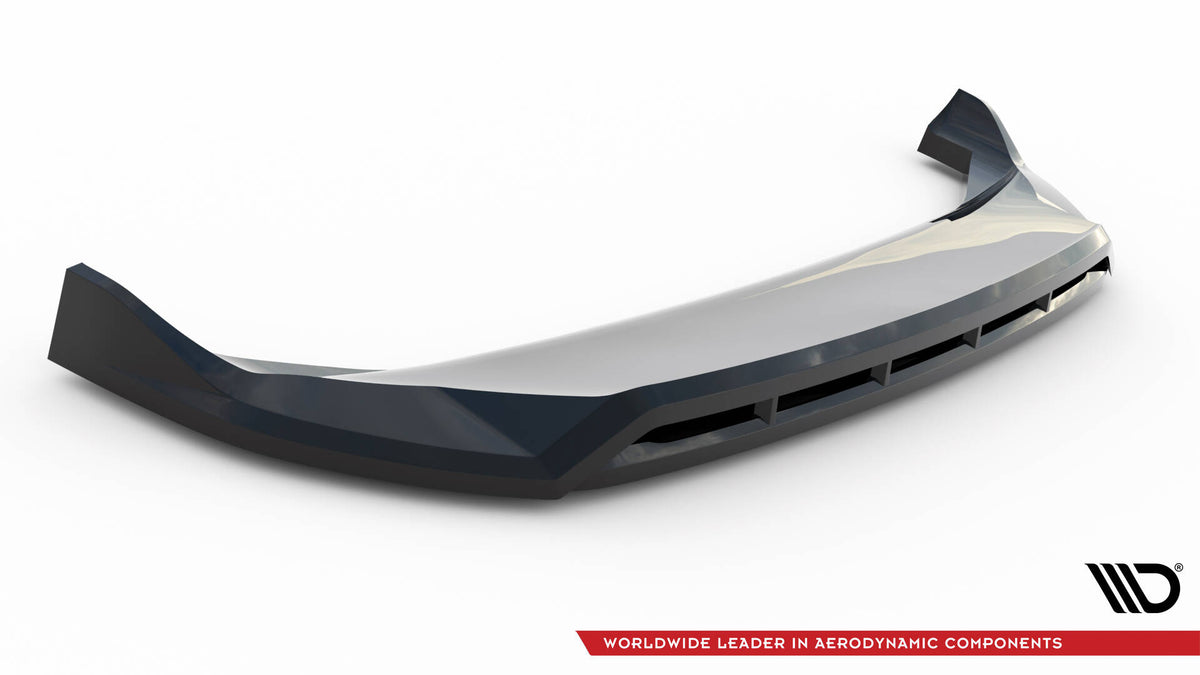 Street+ Spoilerlippe Front Ansatz passend für Jeep Compass Limited Mk2 Facelift schwarz Hochglanz – Ansicht 5