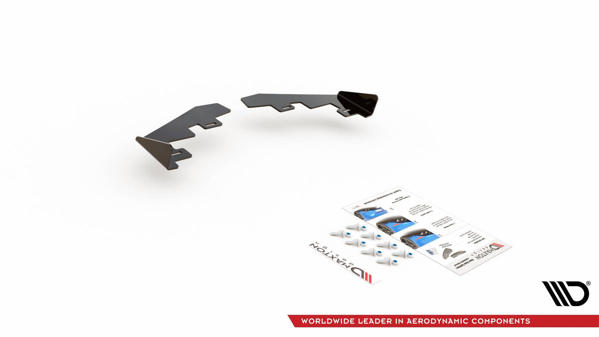Hintere Seiten Flaps passend für Toyota GR Yaris Mk4 schwarz Hochglanz – Ansicht 7