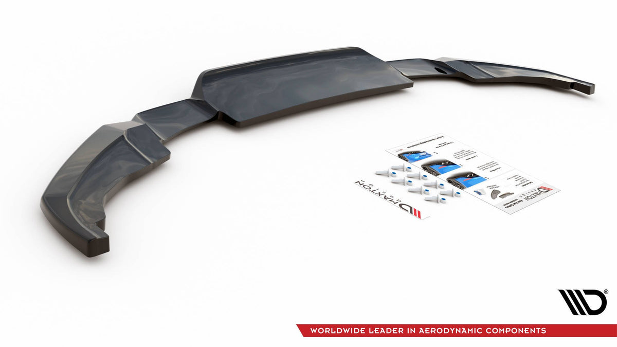 Street+ Mittlerer Diffusor RACE passend für Peugeot 2008 Mk2 schwarz Hochglanz – Ansicht 9