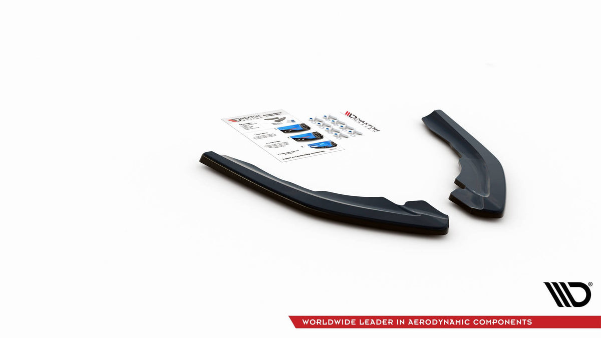 Heck Ansatz Flaps Diffusor V.2 passend für BMW M2 F87 schwarz Hochglanz – Ansicht 4