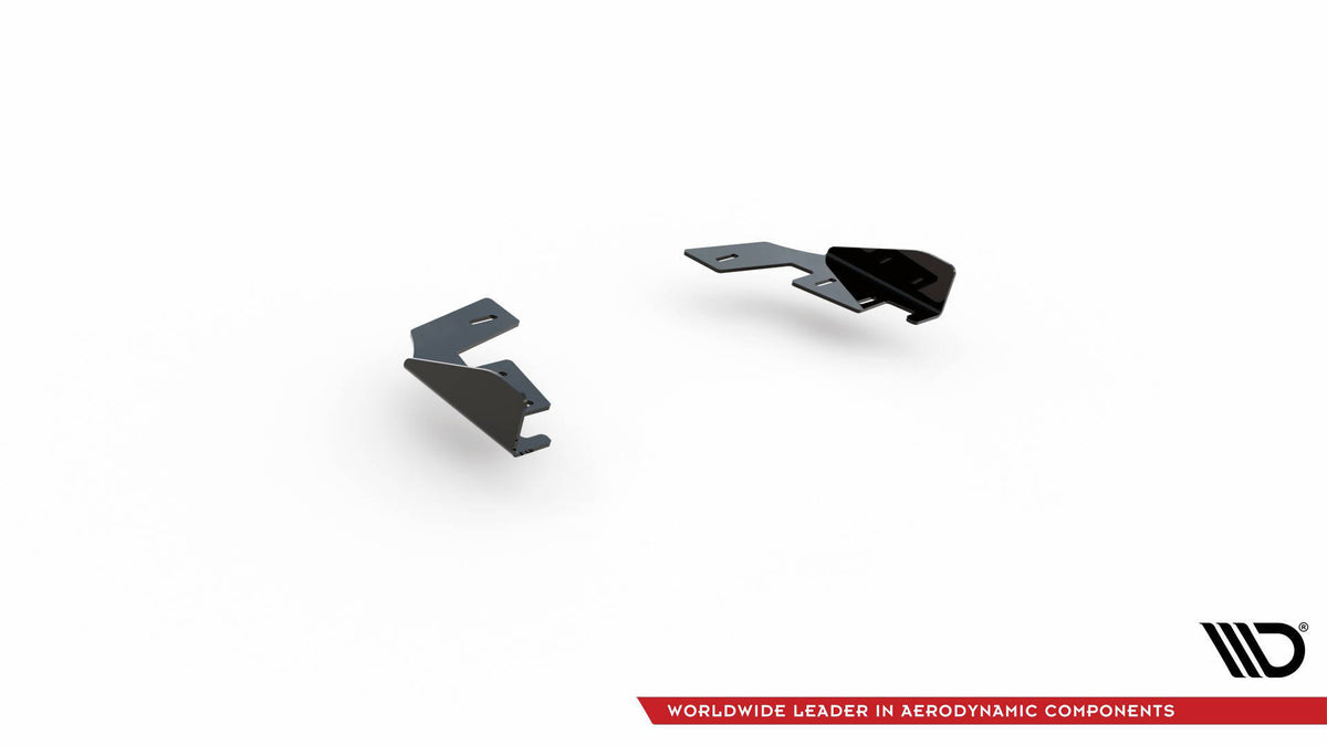 Hintere Seiten Flaps passend für VW Golf GTI / GTE / R-Line Mk8 schwarz Hochglanz – Ansicht 9