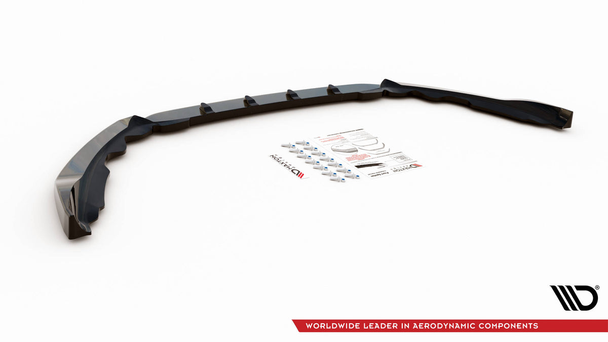 Street+ Spoilerlippe Front Ansatz passend für Ford Mondeo Mk5 schwarz Hochglanz – Ansicht 5