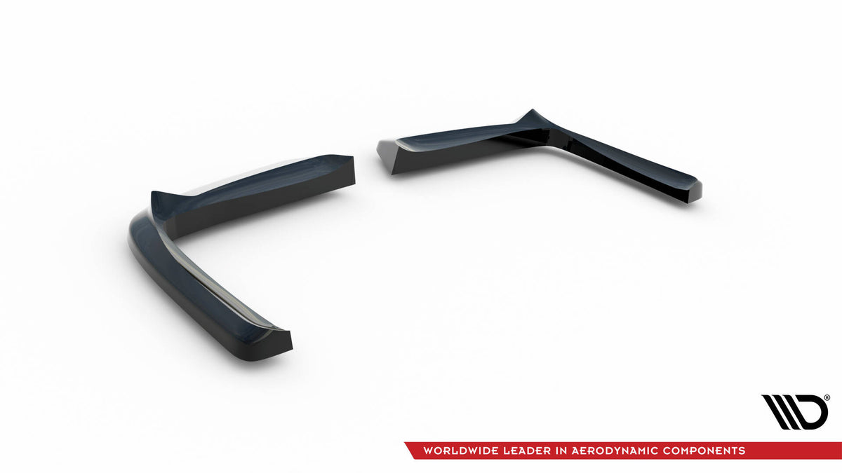 Heck Ansatz Flaps Diffusor passend für Chevrolet Corvette C5 schwarz Hochglanz – Ansicht 6