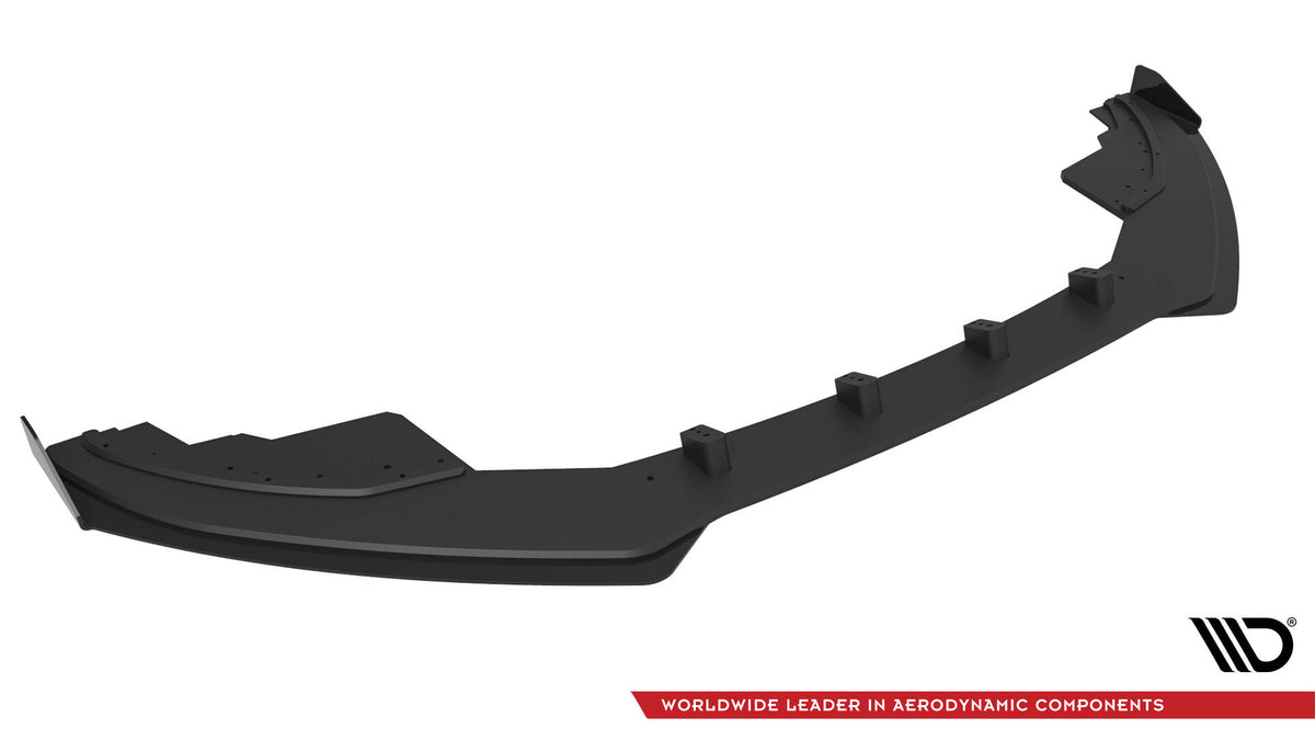 Street Pro Street+ Spoilerlippe Front Ansatz + Flaps passend für Audi S5 / A5 S-Line 8T schwarz Hochglanz – Ansicht 5