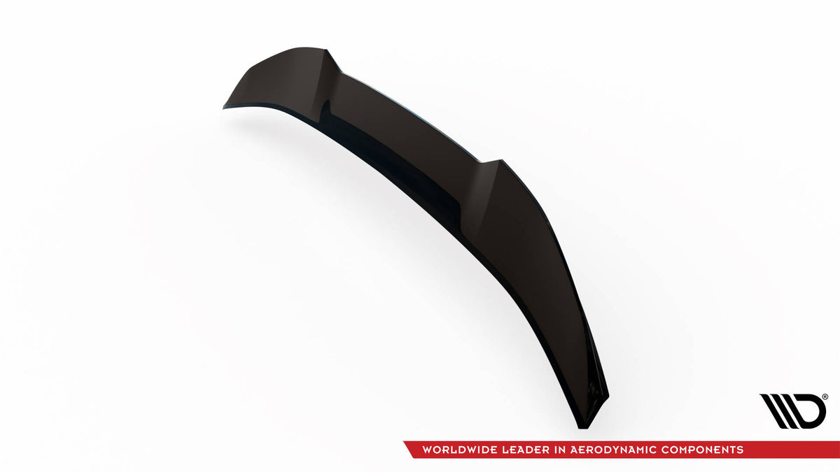 Niedriger Heckspoiler Lippe 3D Peugeot 408 Mk1 schwarz Hochglanz – Ansicht 6