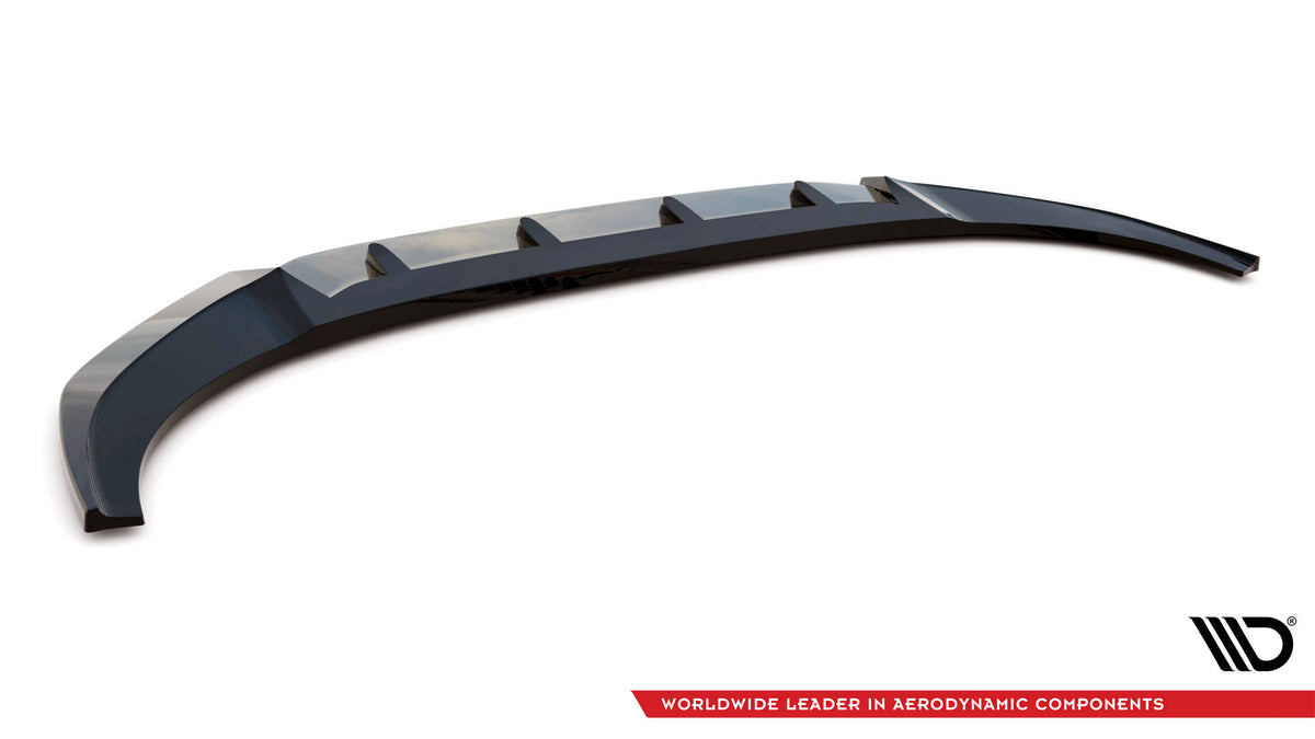 Street+ Spoilerlippe Front Ansatz V.1 passend für Audi RSQ8 Mk1 schwarz Hochglanz – Ansicht 6