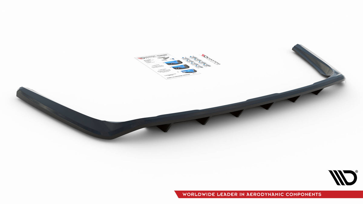 Street+ Mittlerer Diffusor RACE passend für Toyota RAV4 Mk5 schwarz Hochglanz – Ansicht 5