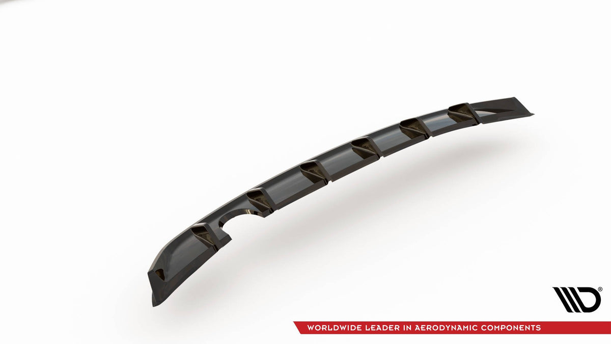 Diffusor Heck Ansatz passend für VW Up GTI schwarz Hochglanz – Ansicht 4