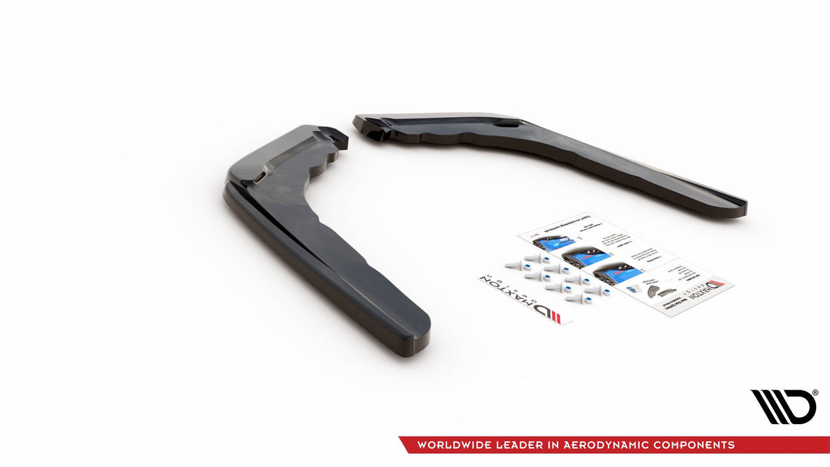 Heck Ansatz Flaps Diffusor V.2 passend für BMW M4 F82 schwarz Hochglanz – Ansicht 5