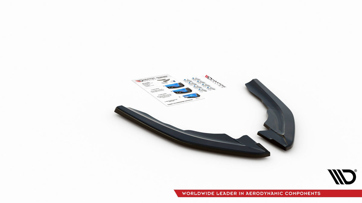 Heck Ansatz Flaps Diffusor V.3 passend für BMW M2 F87 schwarz Hochglanz – Ansicht 4