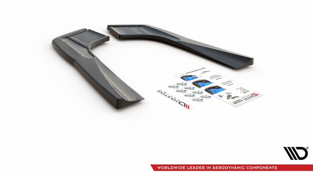 Heck Ansatz Flaps Diffusor passend für Mercedes-AMG CLA 35 Aero / 45 Aero C118 schwarz Hochglanz – Ansicht 9