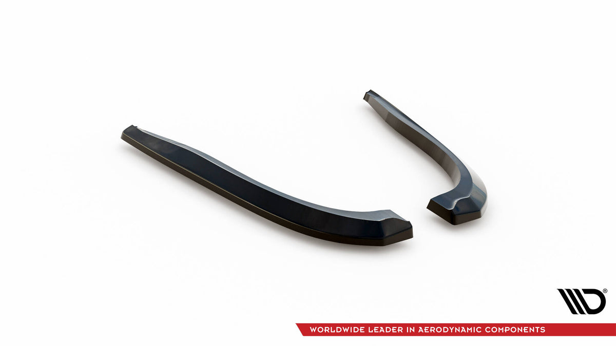 Heck Ansatz Flaps Diffusor V.2 passend für Infiniti Q50 S Mk1 schwarz Hochglanz – Ansicht 5