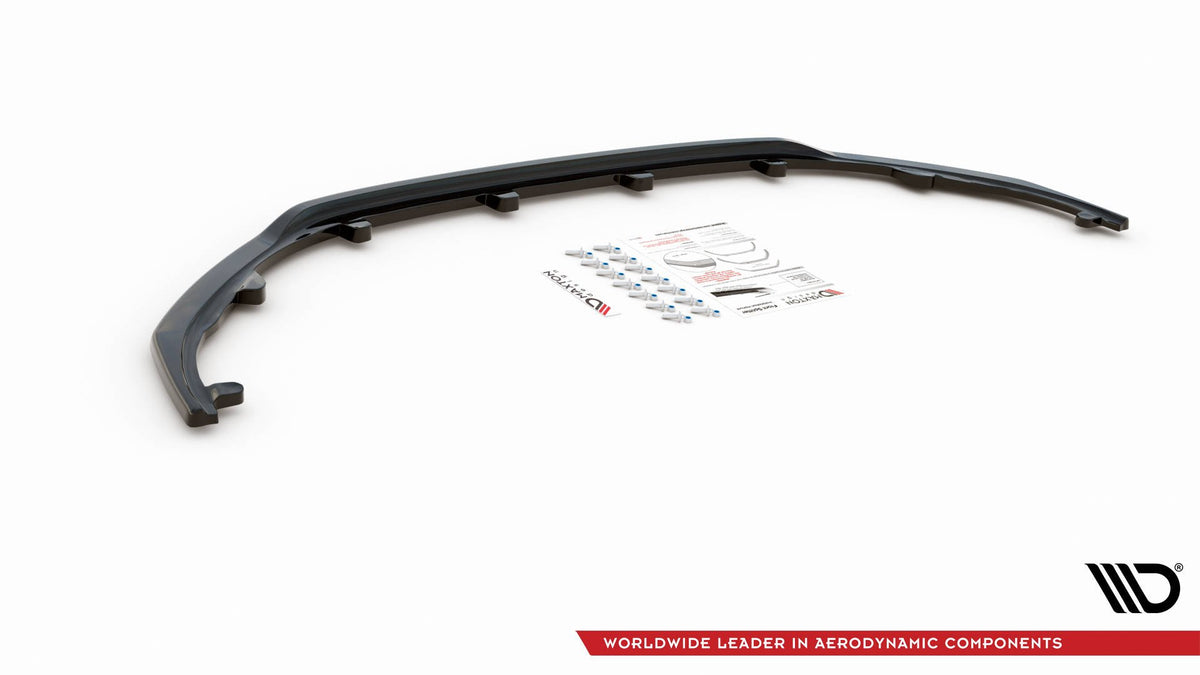 Street+ Spoilerlippe Front Ansatz V.1 passend für Peugeot 308 Mk2  schwarz Hochglanz – Ansicht 7