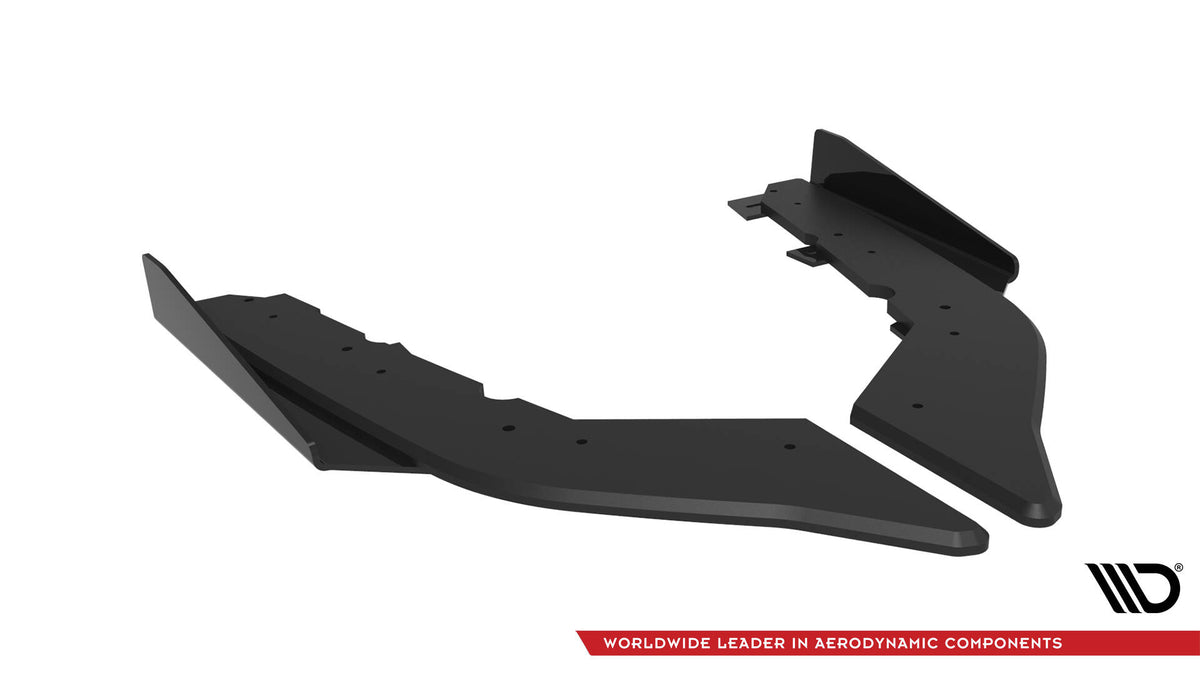 Street Pro Heck Ansatz Flaps Diffusor + Flaps passend für BMW 4er35i Coupe M-Paket F32 schwarz Hochglanz – Ansicht 6