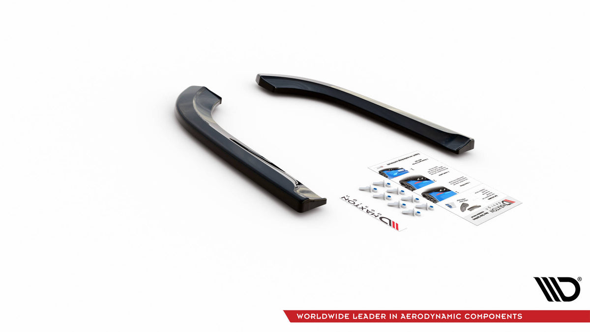 Heck Ansatz Flaps Diffusor passend für Dodge Durango RT Mk3 schwarz Hochglanz – Ansicht 6