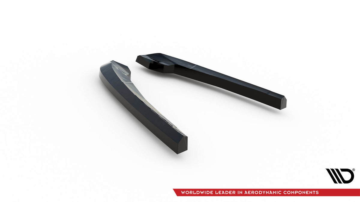 Heck Ansatz Flaps Diffusor V.2 passend für BMW X3 M F97 / F97 Facelift schwarz Hochglanz – Ansicht 6