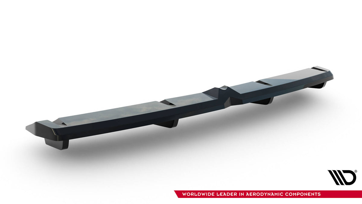 Mittlerer Diffusor Heck Ansatz DTM Look passend für Hyundai Elantra N Mk7 schwarz Hochglanz – Ansicht 5