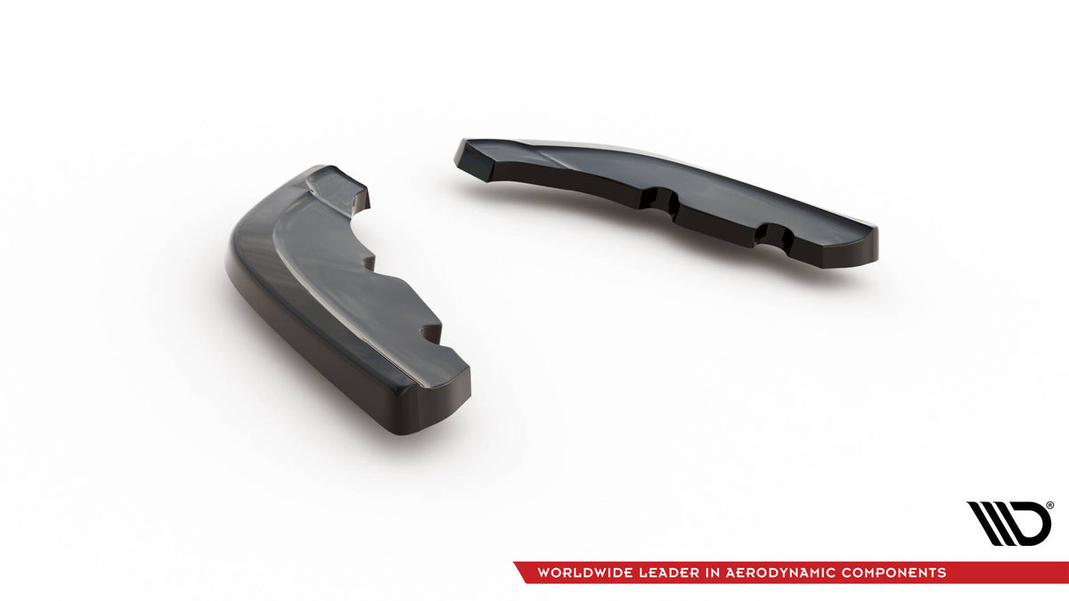 Heck Ansatz Flaps Diffusor V.1 passend für0 (Für heckansatz v.2) BMW 1er F40 M-Paket /  M135i / 128ti schwarz Hochglanz – Ansicht 6