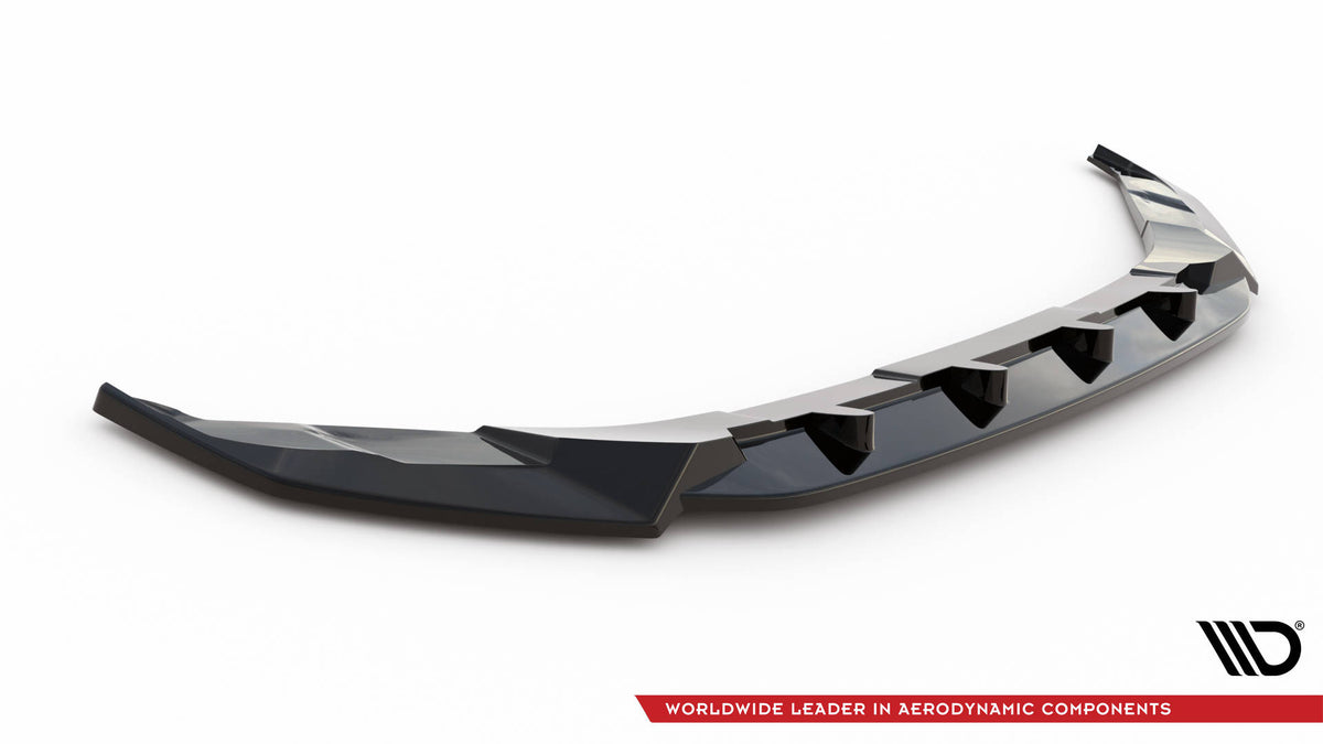 Street+ Spoilerlippe Front Ansatz V.1 passend für VW Atlas Cross Sport schwarz Hochglanz – Ansicht 5