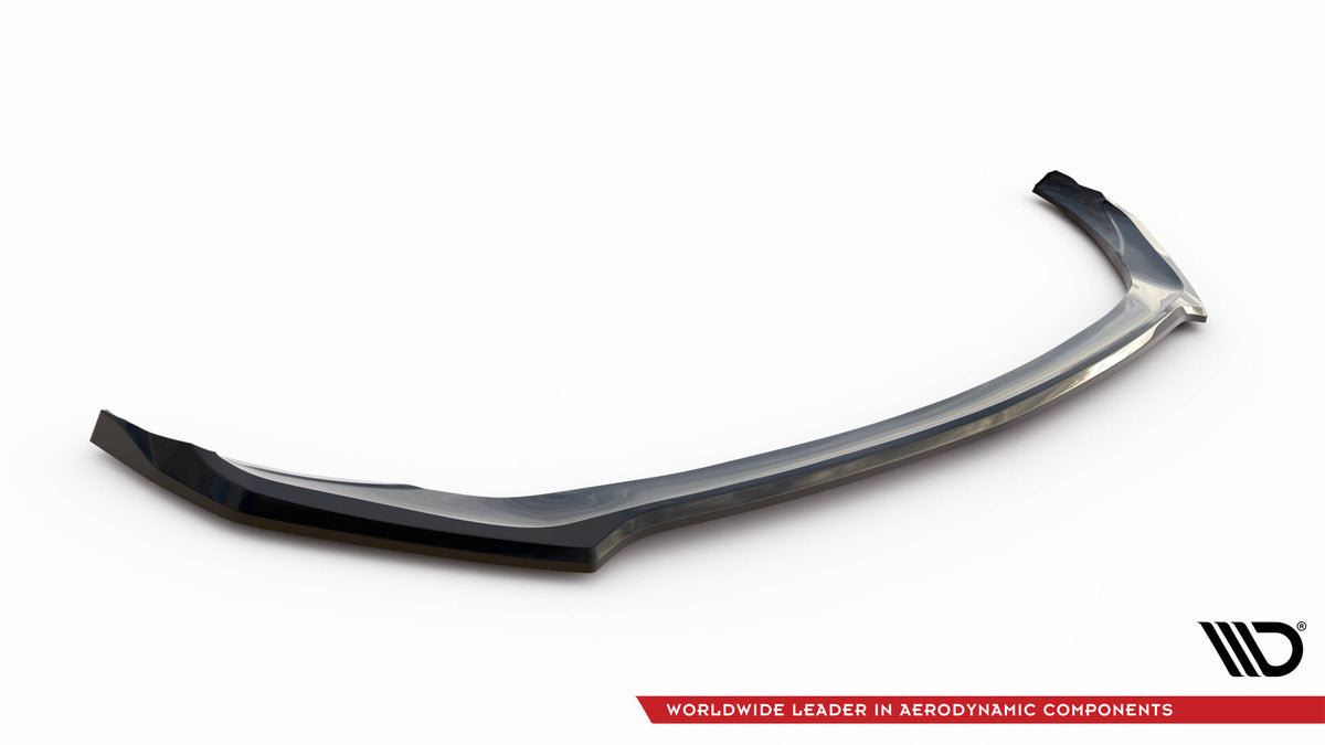 Street+ Spoilerlippe Front Ansatz V.1 passend für Mercedes-AMG C43 Coupe / Cabrio / Limousine / Kombi C205 / A205 / W205 / S205 Facelift schwarz Hochglanz – Ansicht 5