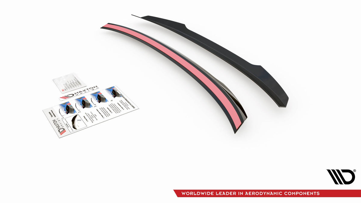 Heckspoiler Lippe Peugeot 508 Limousine Mk2 schwarz Hochglanz – Ansicht 4