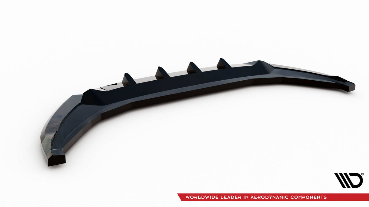 Street+ Spoilerlippe Front Ansatz V.1 passend für Seat Tarraco FR Mk1 schwarz Hochglanz – Ansicht 6