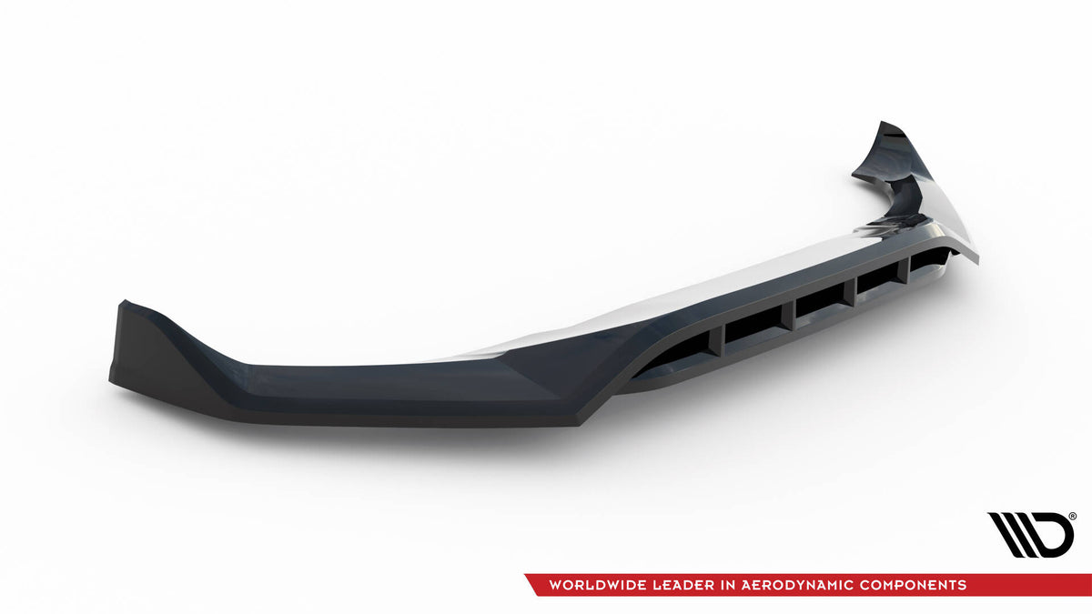 Street+ Spoilerlippe Front Ansatz V.2 passend für BMW X6 M-Paket G06 Facelift schwarz Hochglanz – Ansicht 5