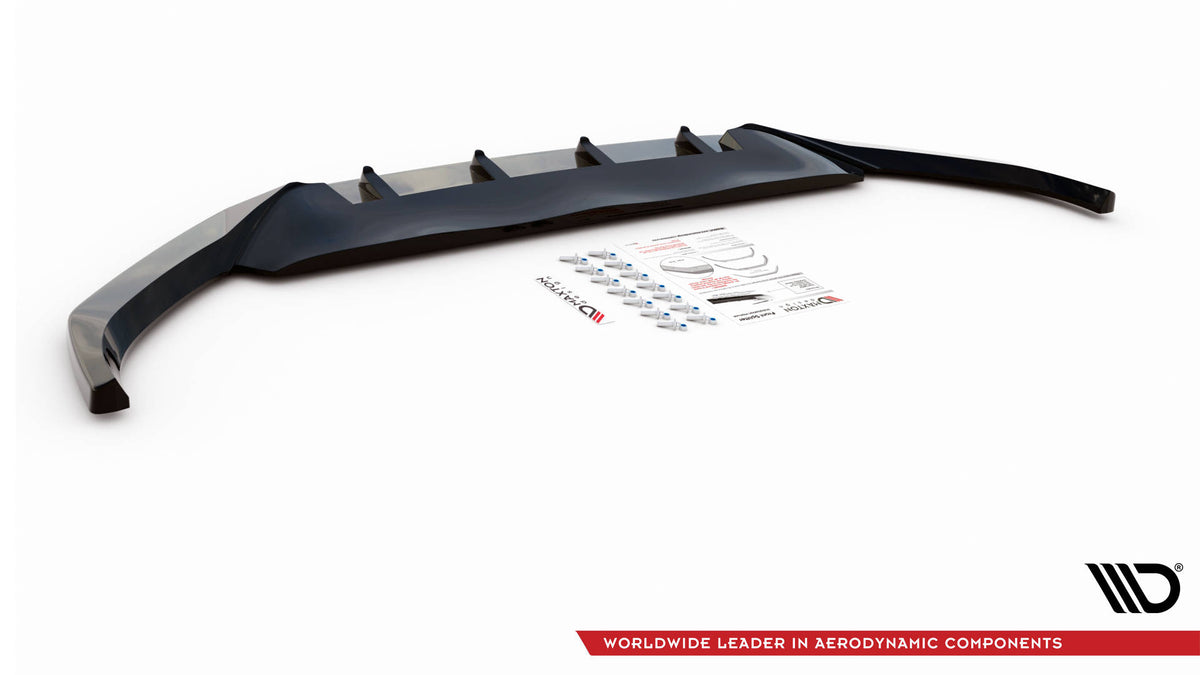 Street+ Spoilerlippe Front Ansatz V.2 passend für VW Passat B8 Facelift schwarz Hochglanz – Ansicht 6