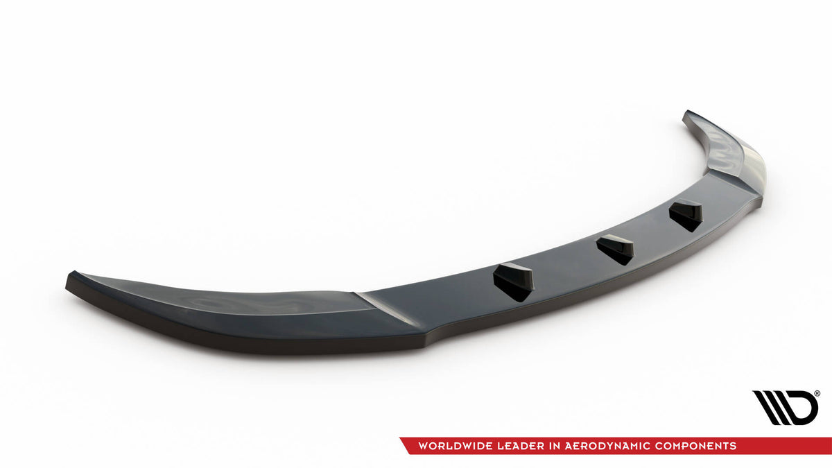 Street+ Spoilerlippe Front Ansatz passend für BMW M5 F10/ F11 schwarz Hochglanz – Ansicht 5