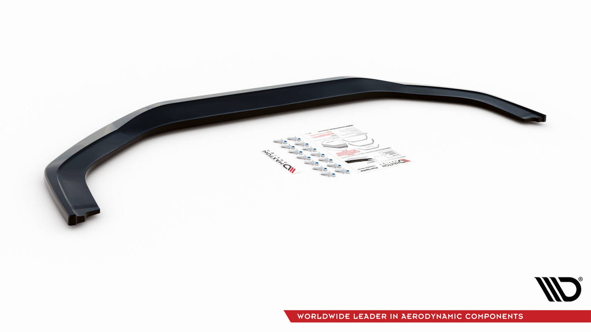 Street+ Spoilerlippe Front Ansatz V.1 passend für Honda Civic Mk9 schwarz Hochglanz – Ansicht 5