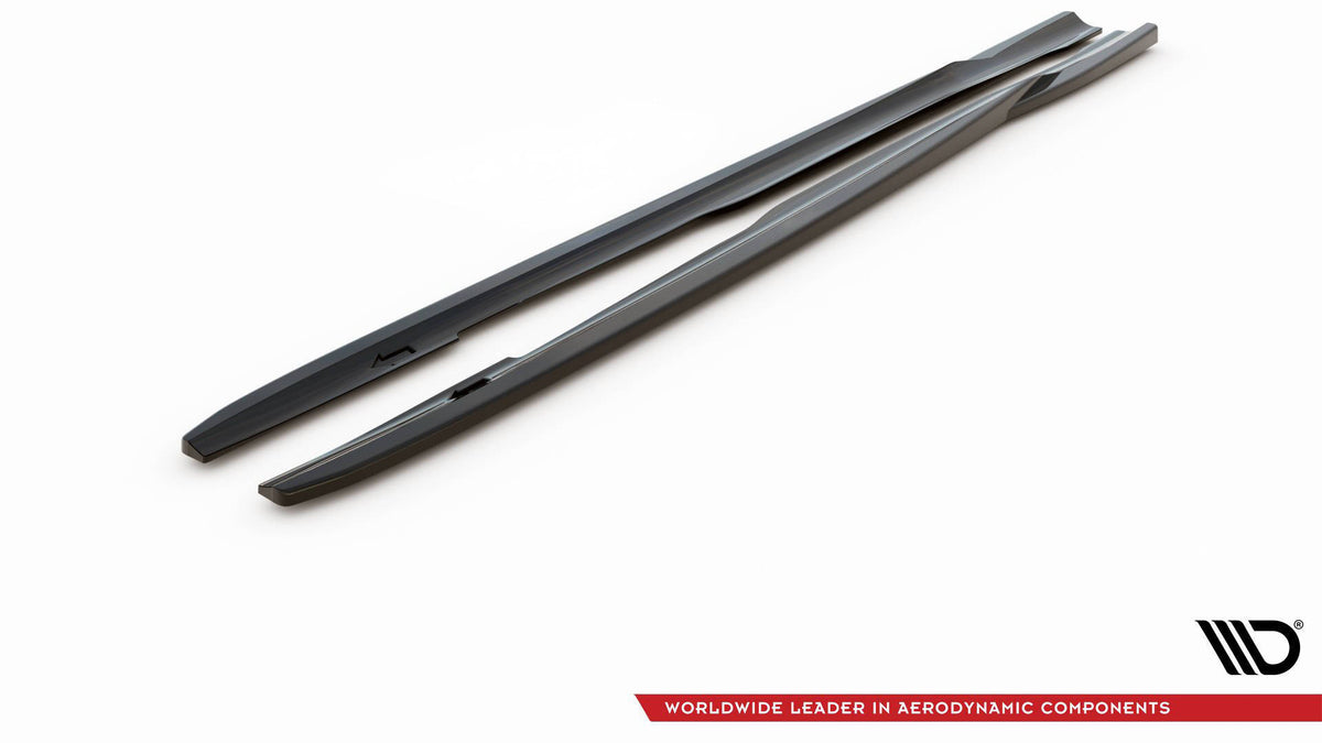 Street+ Seitenschweller Leisten V.2 passend für Ford Focus ST Mk3 schwarz Hochglanz – Ansicht 5