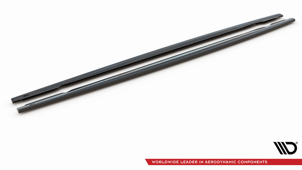 Street+ Seitenschweller Leisten V.2 passend für Audi RS6 C8 / C8 Facelift schwarz Hochglanz – Ansicht 5
