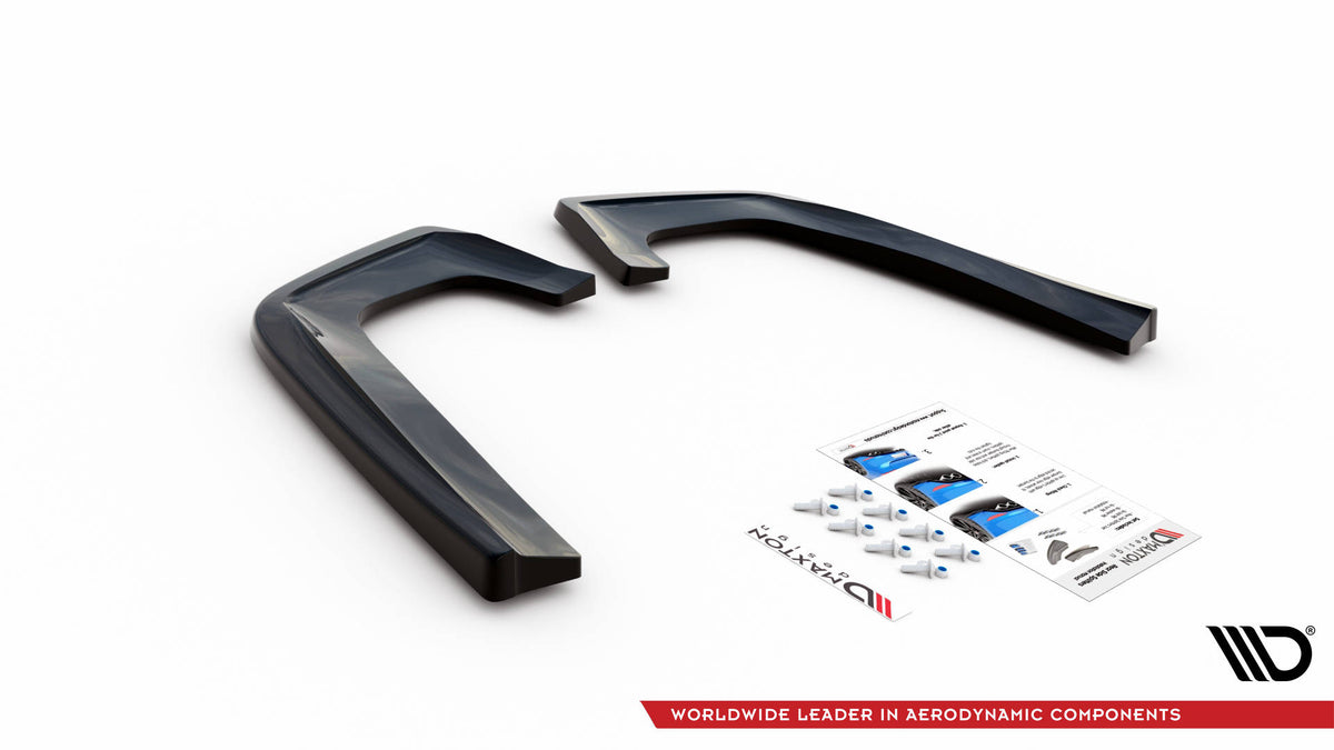 Heck Ansatz Flaps Diffusor V.2 passend für Mercedes-Benz GLE Coupe 63 AMG C292 schwarz Hochglanz – Ansicht 6