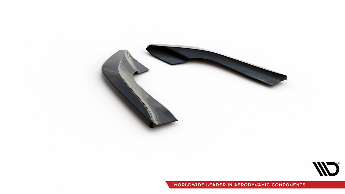 Heck Ansatz Flaps Diffusor passend für BMW X5 E70 Facelift M Paket schwarz Hochglanz – Ansicht 5