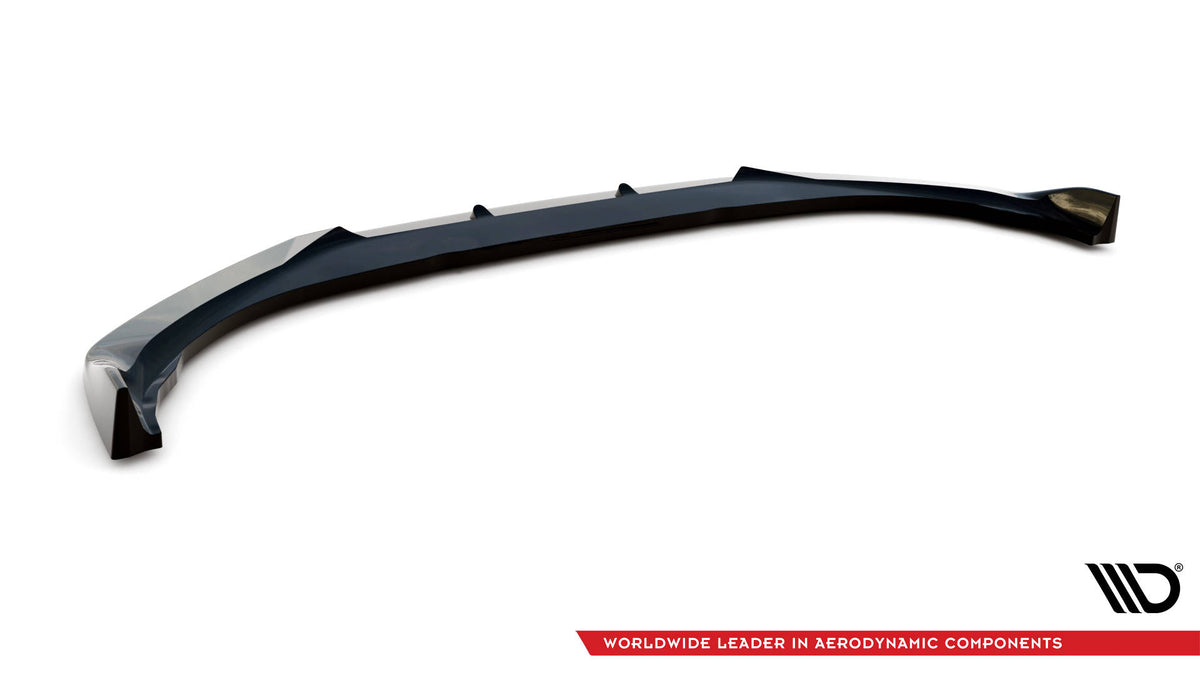 Street+ Spoilerlippe Front Ansatz V.1 passend für Ford Mustang Mach-E Mk1 schwarz Hochglanz – Ansicht 6