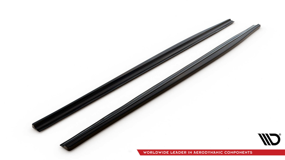 Street+ Seitenschweller Leisten passend für BMW 1er M-Paket / M135i / M140i F21 / F21 Facelift schwarz Hochglanz – Ansicht 4