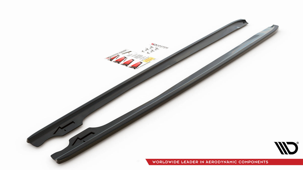 Street+ Seitenschweller Leisten V.2 passend für BMW 3er Coupe M-Paket E46 schwarz Hochglanz – Ansicht 6