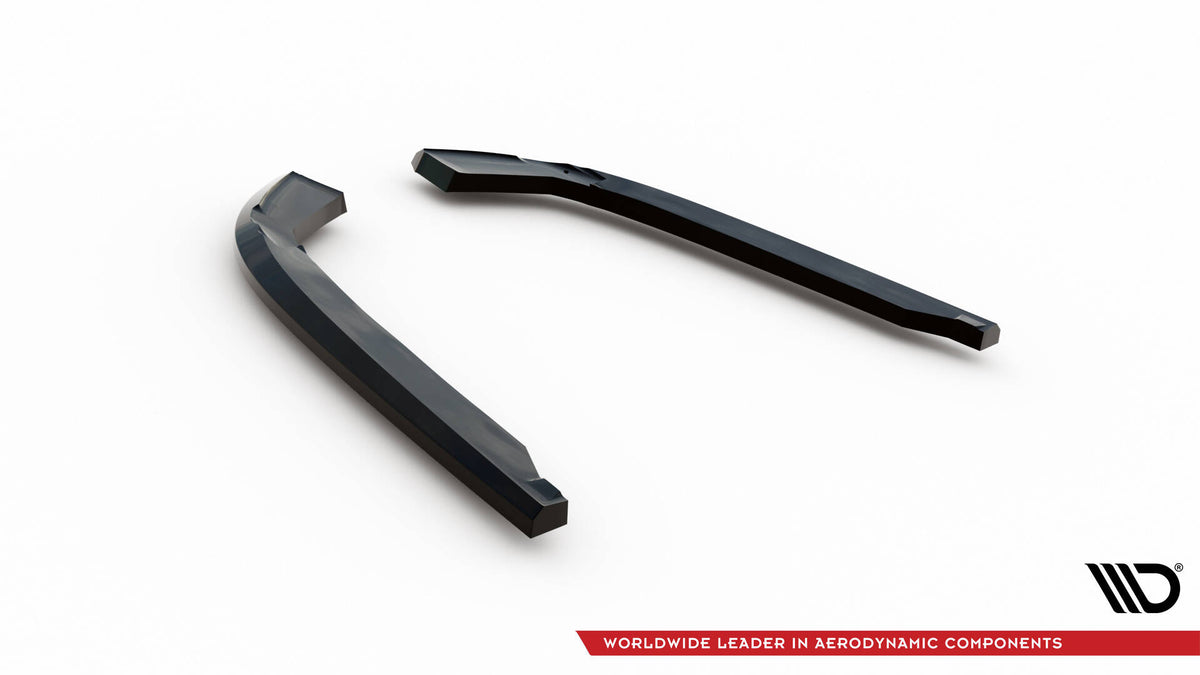 Heck Ansatz Flaps Diffusor passend für VW Jetta GLI Mk7 schwarz Hochglanz – Ansicht 8