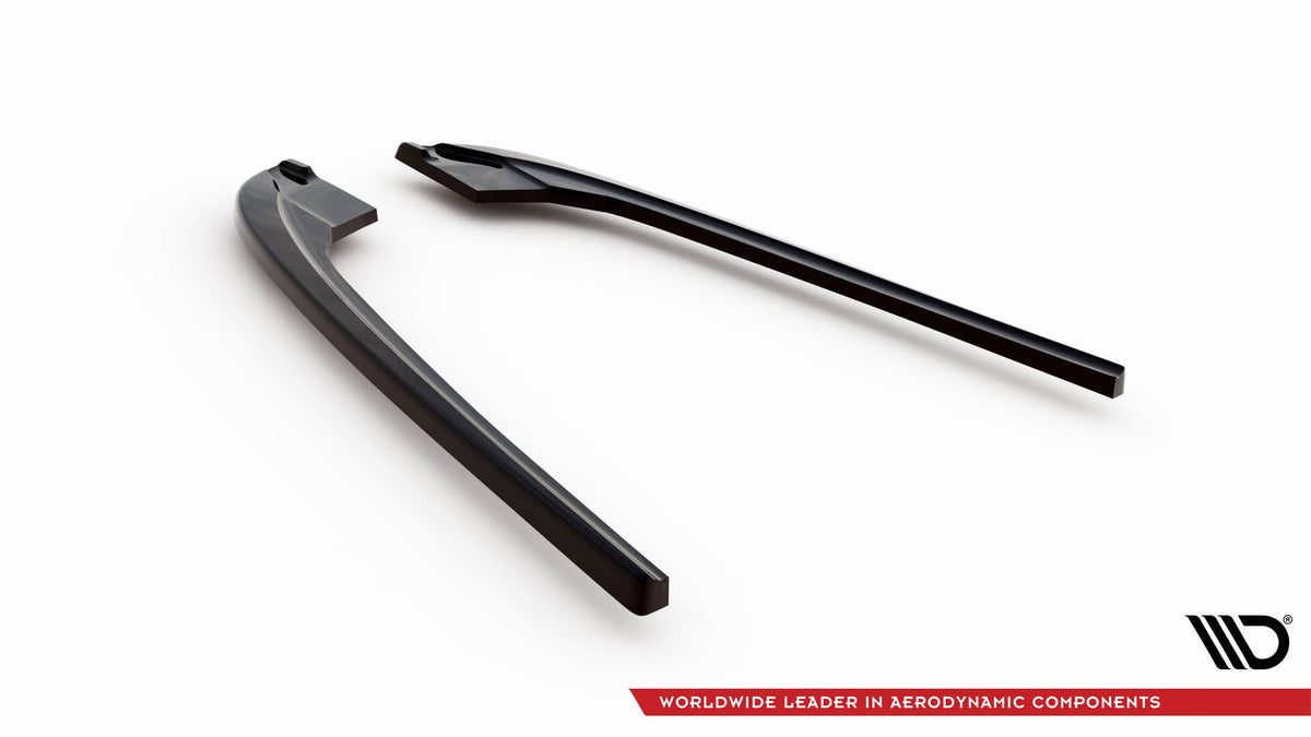 Heck Ansatz Flaps Diffusor V.3 passend für BMW 5er M-Paket F10 / F11 schwarz Hochglanz – Ansicht 6